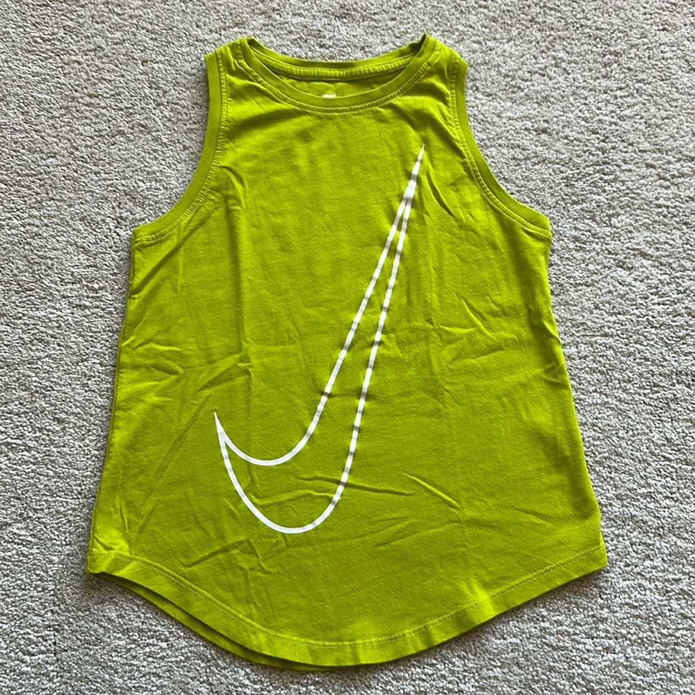 Nike tank size M chartreuse green